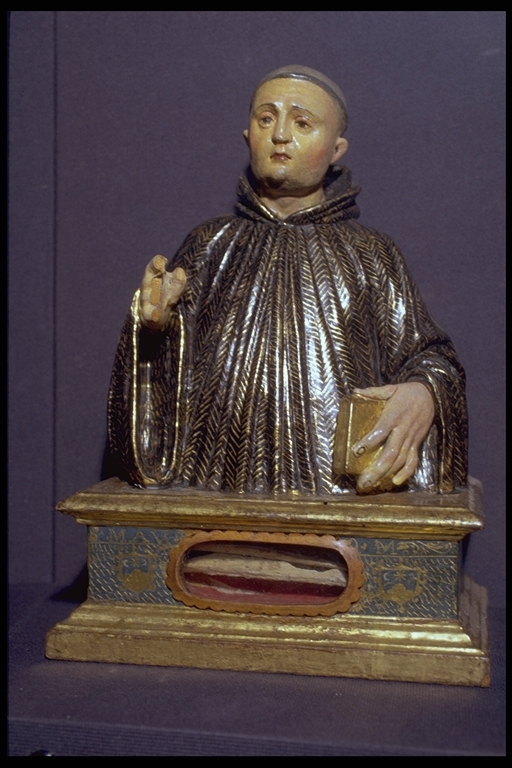 San Mauro Abate (reliquiario - a busto) - bottega siciliana (sec. XVII)