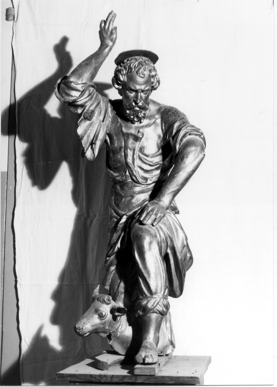 San Luca (scultura, elemento d'insieme) - bottega italiana (prima metà sec. XVIII)