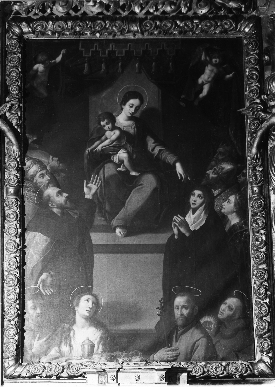 Madonna della cintola e santi (dipinto) di Schayck Ernst van (sec. XVII)