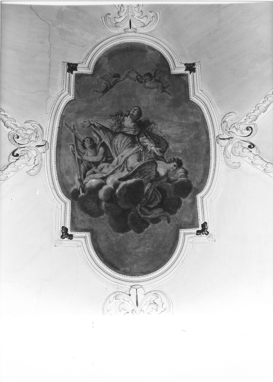 Santa Maria Maddalena portata in cielo dagli angeli (dipinto) - ambito marchigiano (metà sec. XVIII)