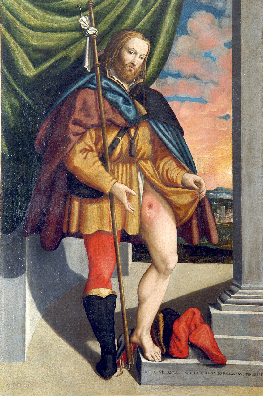 San Rocco (dipinto) di Ramazzani Ercole (sec. XVI)