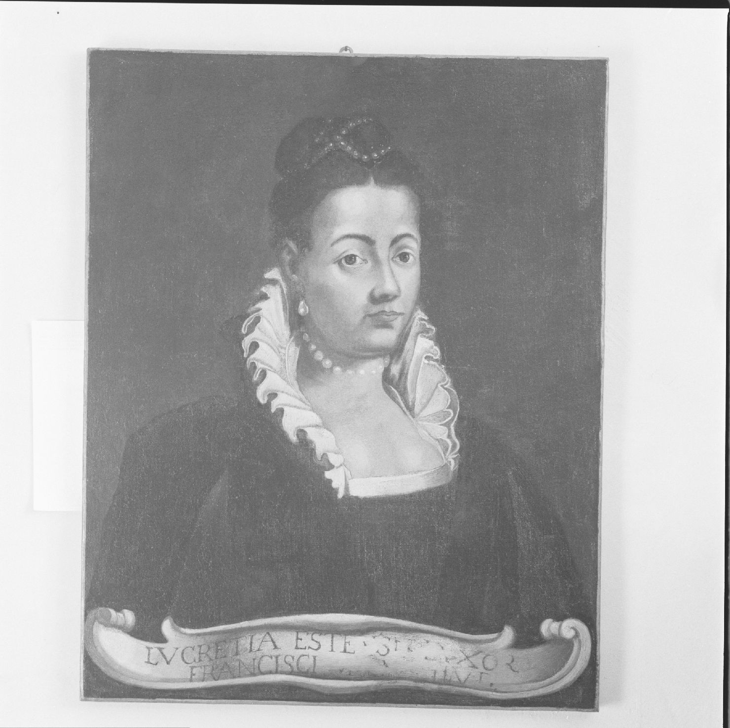 ritratto di Lucrezia d'Este (dipinto) - ambito marchigiano (inizio sec. XVII)