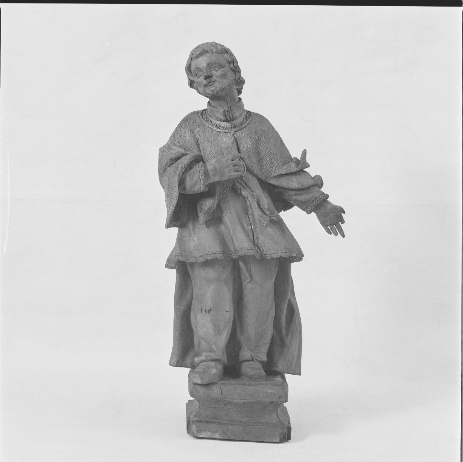 Santo (statua) - bottega marchigiana (sec. XVII)