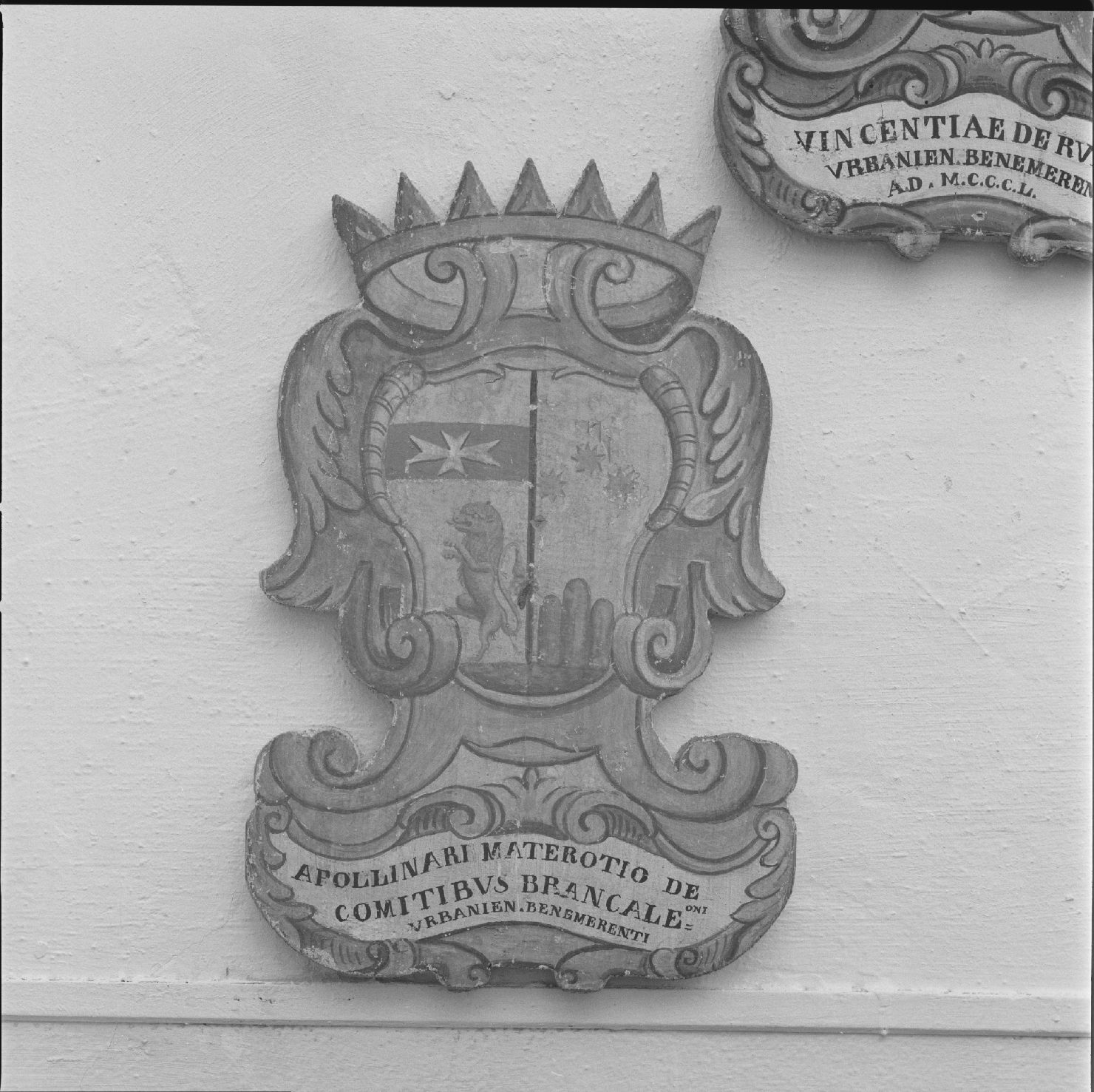 stemma gentilizio di Apollinare Matterozzi (dipinto) - bottega marchigiana (sec. XIX)