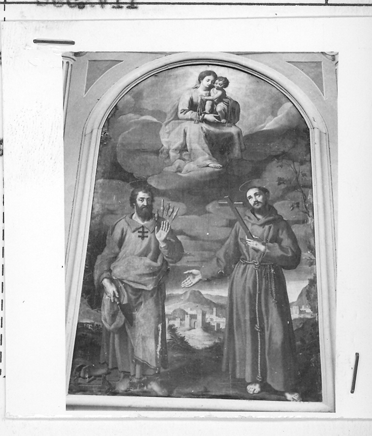 Madonna con Bambino (dipinto) di Ridolfi Claudio (maniera) (sec. XVII)