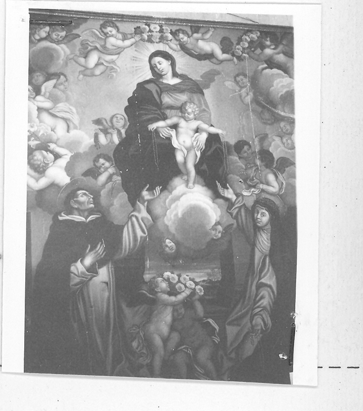 Madonna del Rosario (dipinto) di Salvi Giovanni Battista detto Sassoferrato (maniera) (fine sec. XVII)