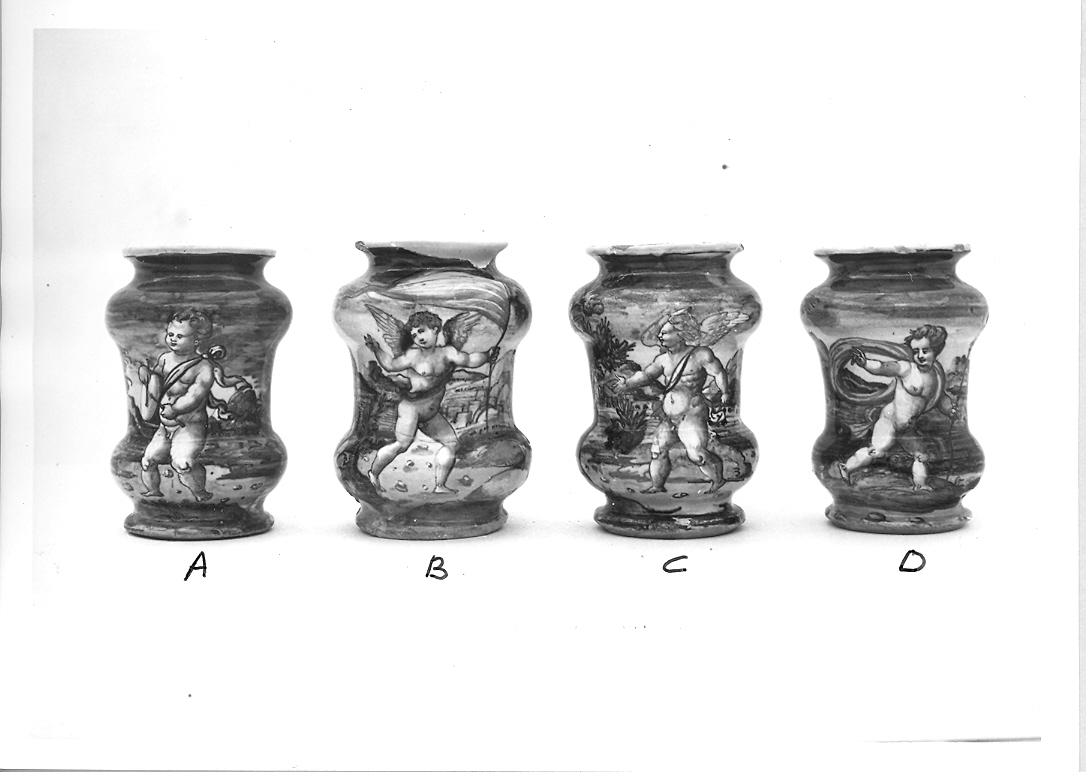 putto alato (alberello) di Fontana Orazio (bottega) (sec. XVI)