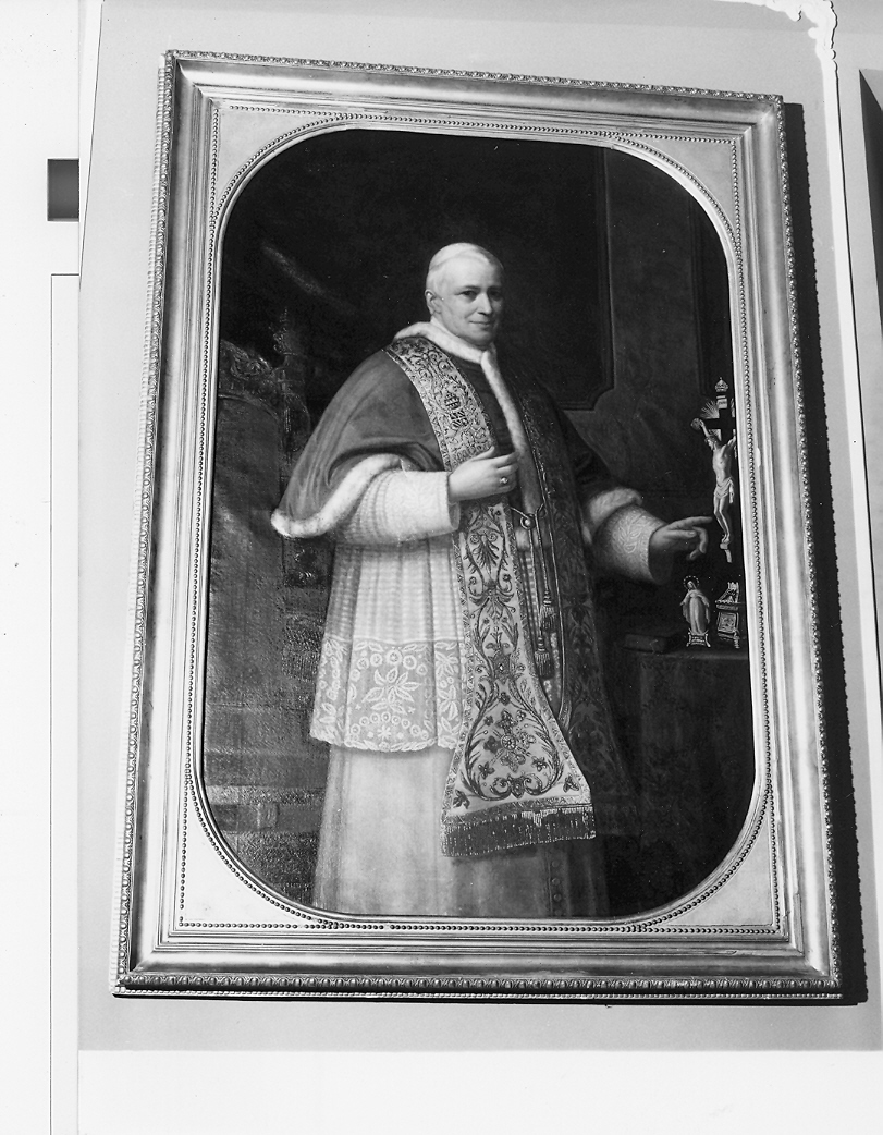 ritratto di papa Pio IX (dipinto) di Lorenzone Tommaso (sec. XIX)