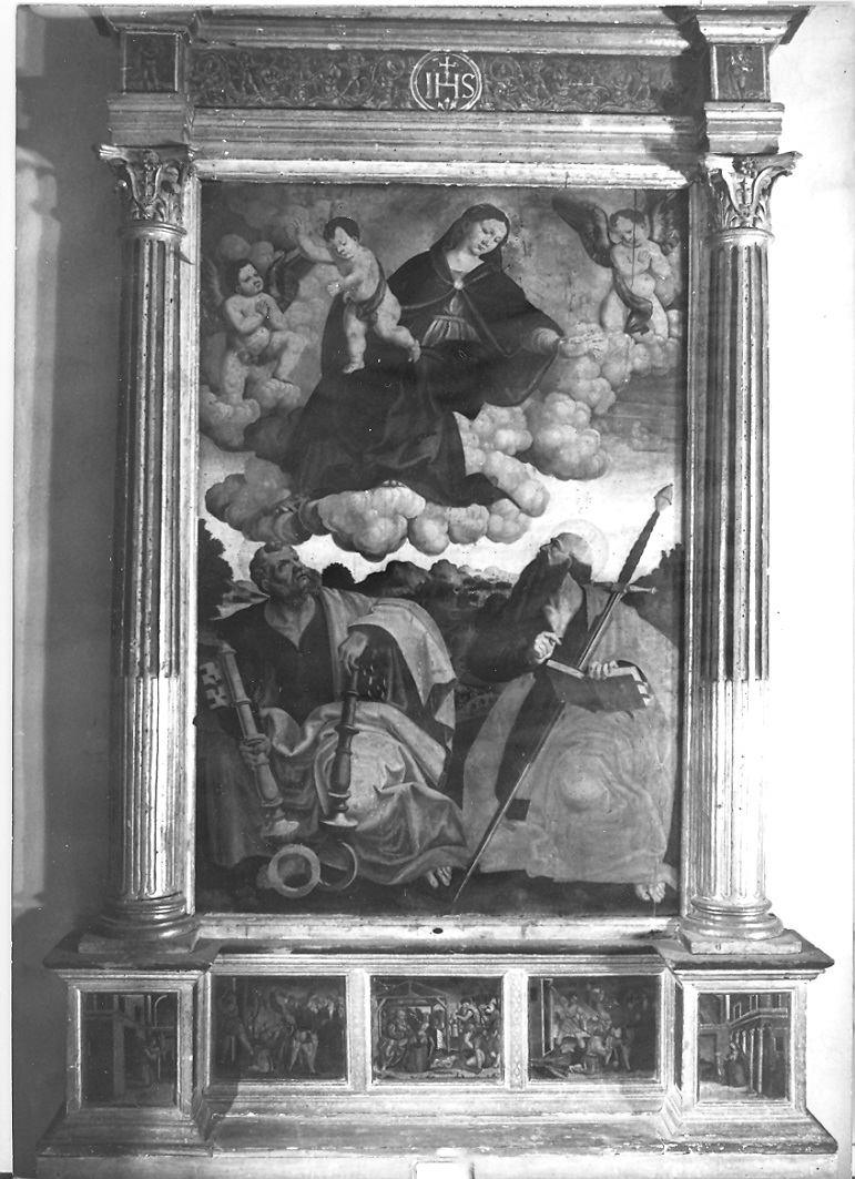 Madonna con Bambino e Santi (dipinto) - ambito marchigiano (sec. XVI)