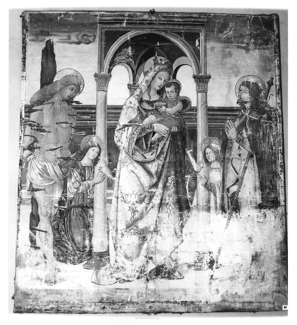Madonna di Loreto (dipinto) - ambito umbro-marchigiano (seconda metà sec. XV)
