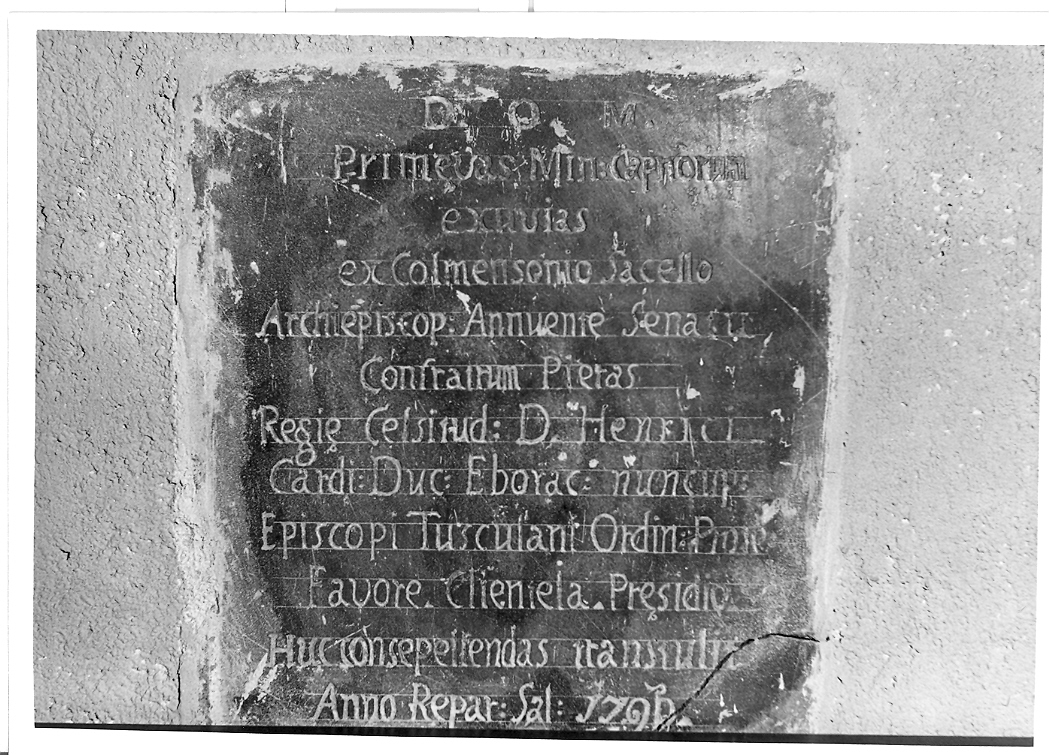 lapide - bottega marchigiana (sec. XVIII)