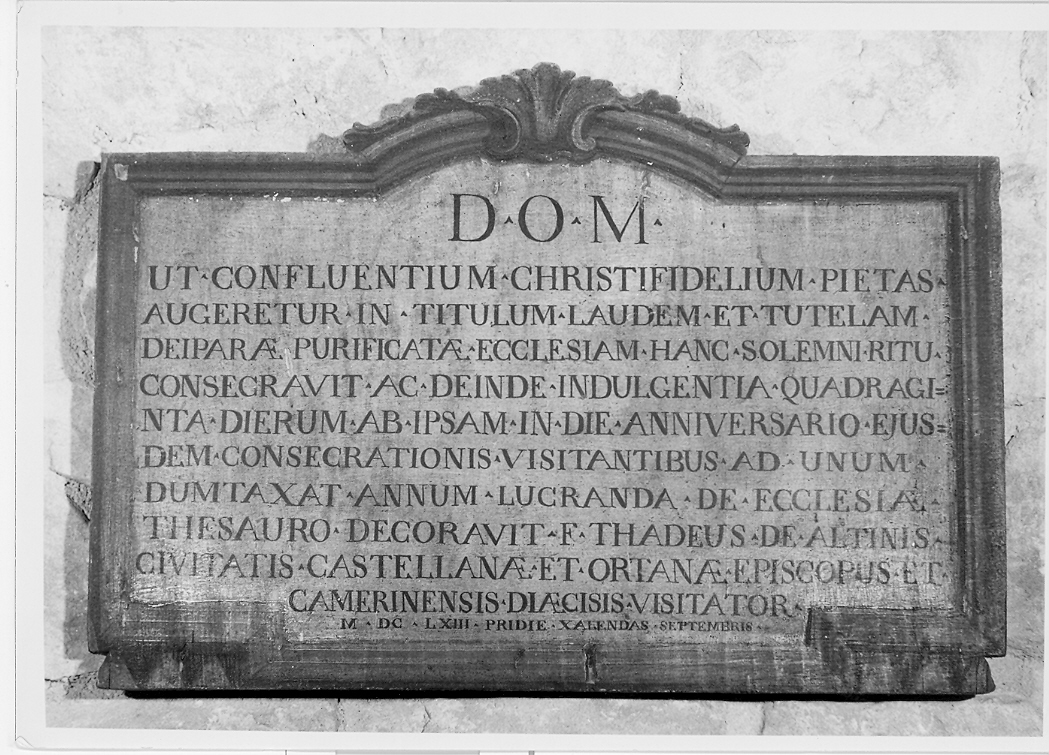 lapide - bottega marchigiana (sec. XVII)