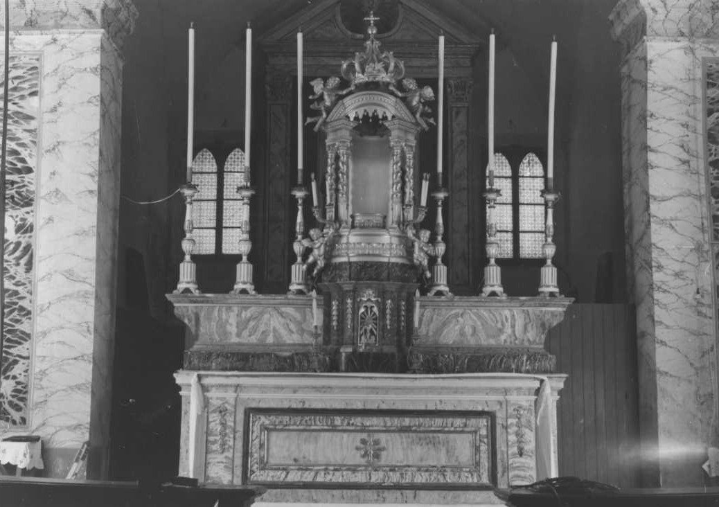 altare maggiore - bottega marchigiana (fine/inizio secc. XVIII/ XIX)