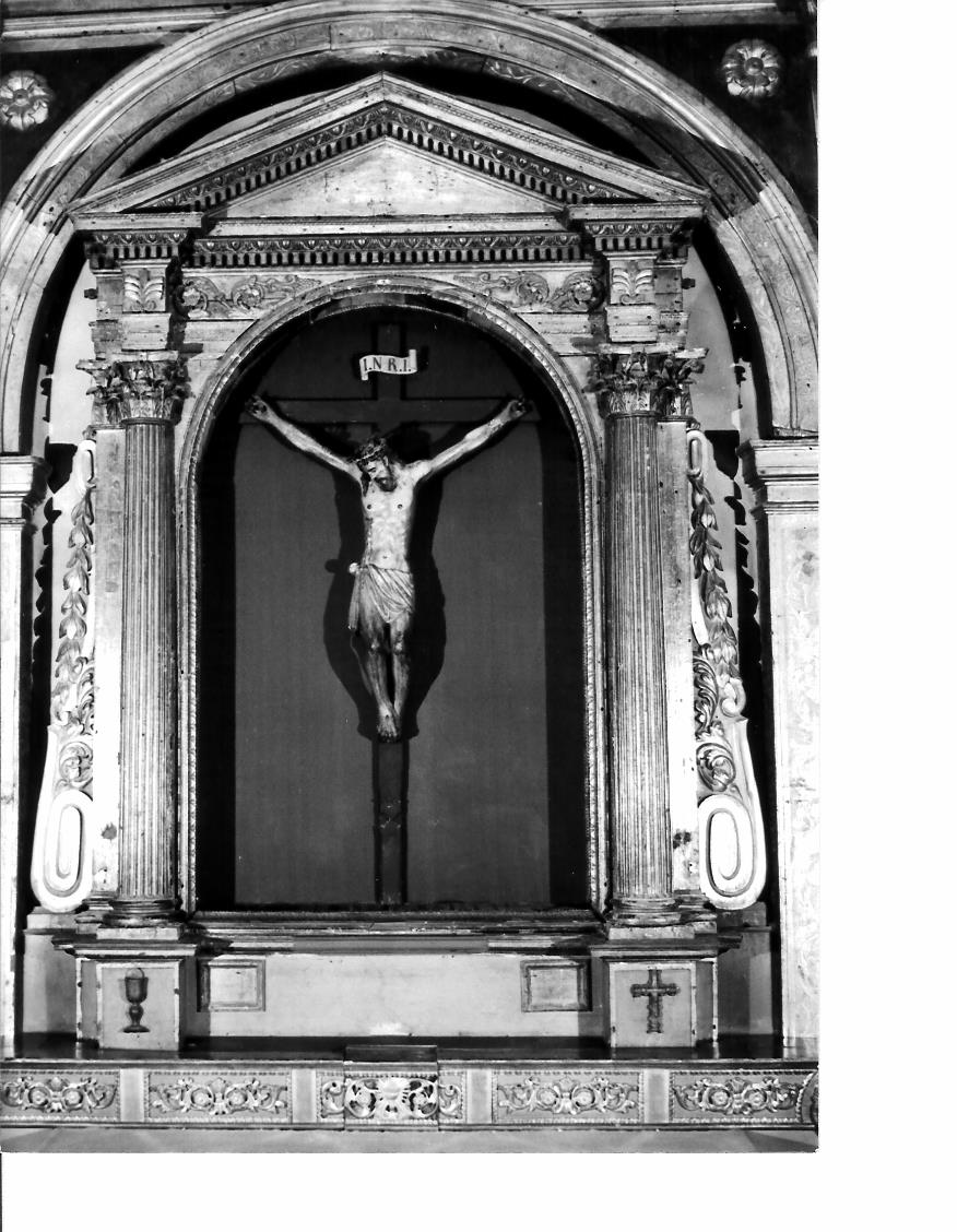 mostra architettonica d'altare - bottega marchigiana (sec. XVII)