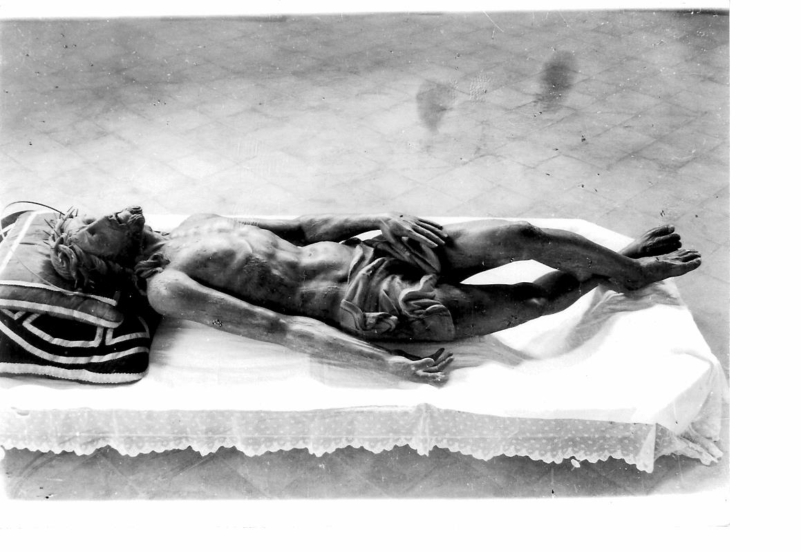 Cristo morto (scultura) - bottega marchigiana (seconda metà sec. XVII)