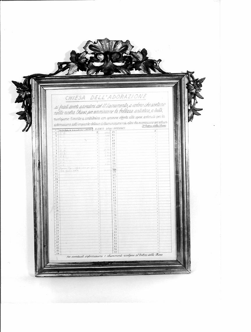 cornice - bottega marchigiana (sec. XVIII)