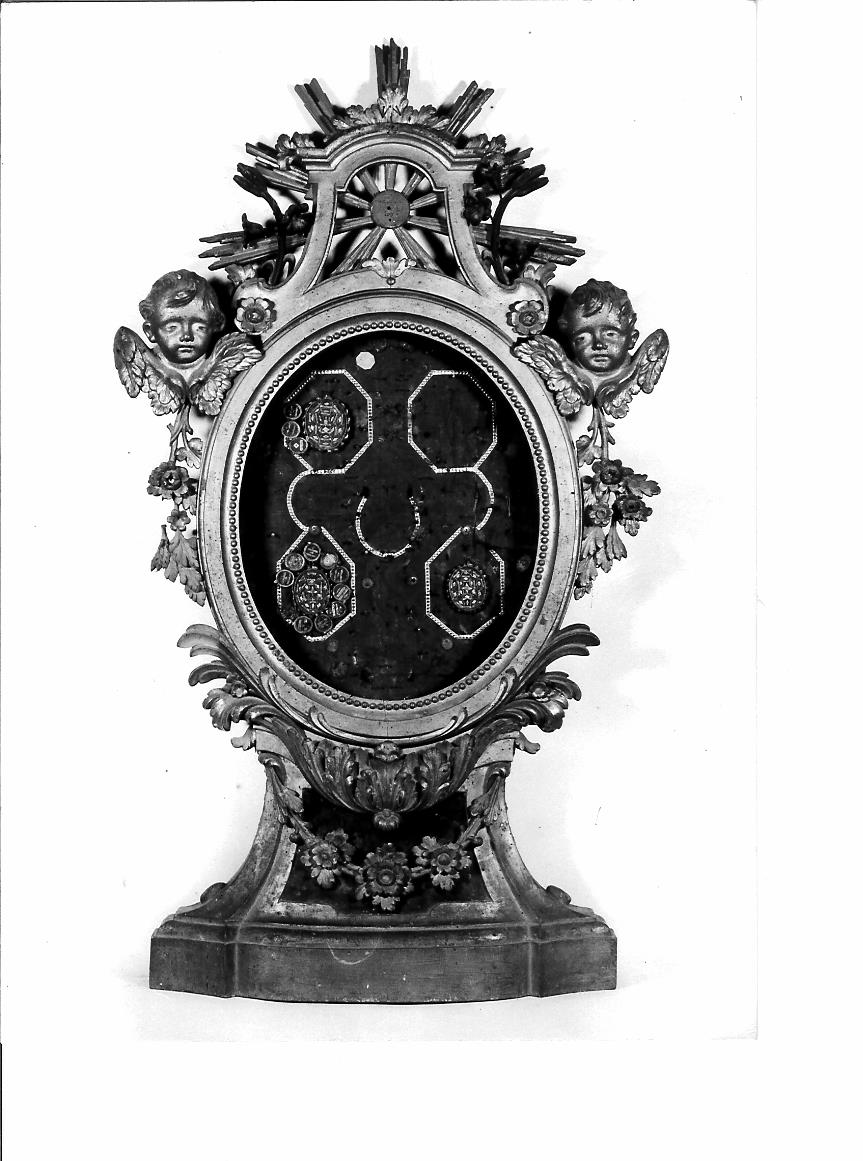reliquiario a teca - bottega marchigiana (fine sec. XVIII)
