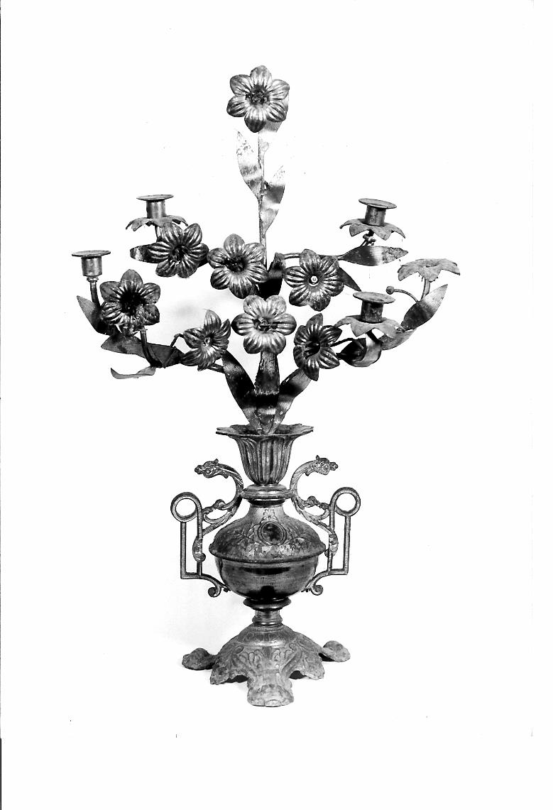 candeliere - bottega marchigiana (inizio sec. XX)