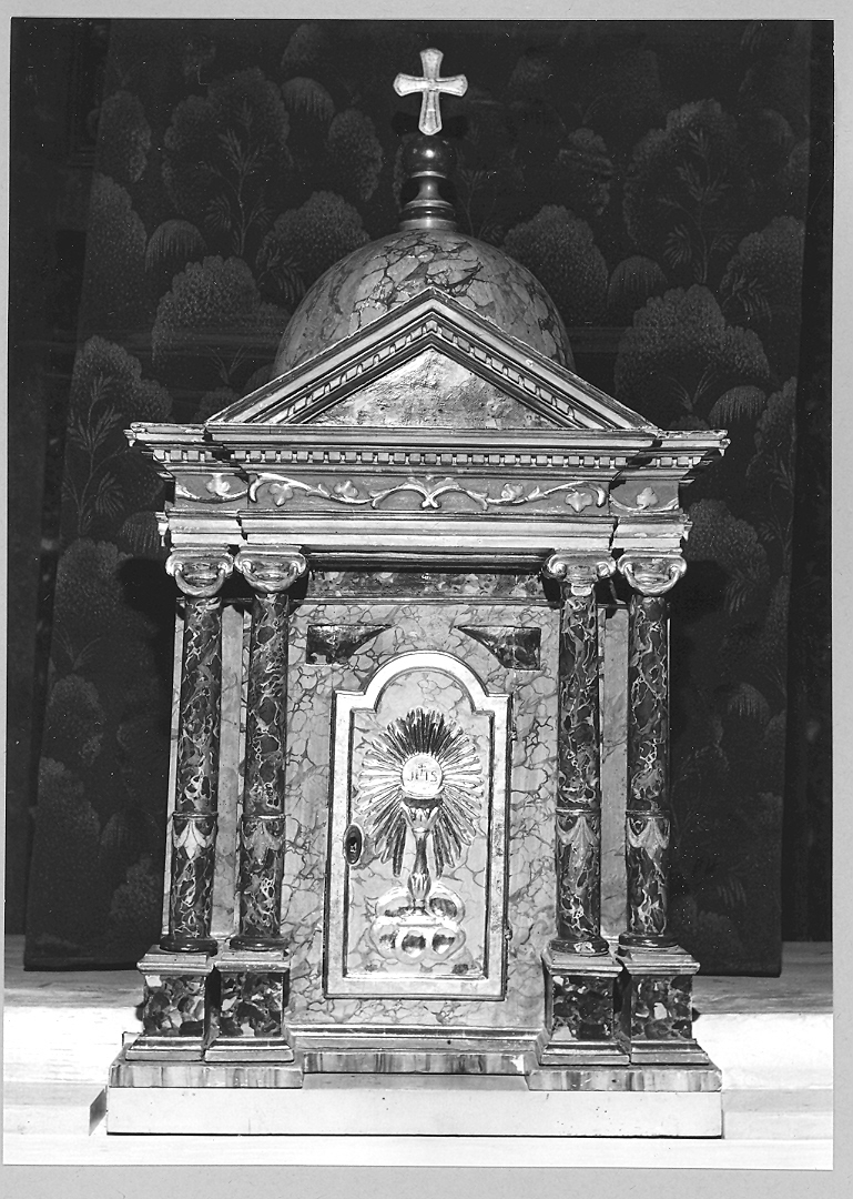 tabernacolo - a tempietto - bottega marchigiana (sec. XIX)