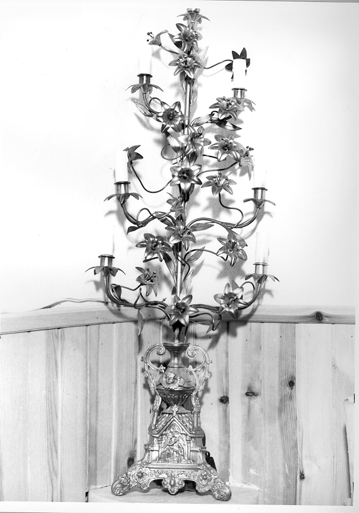 candeliere, coppia - bottega romana (inizio sec. XIX, sec. XX)