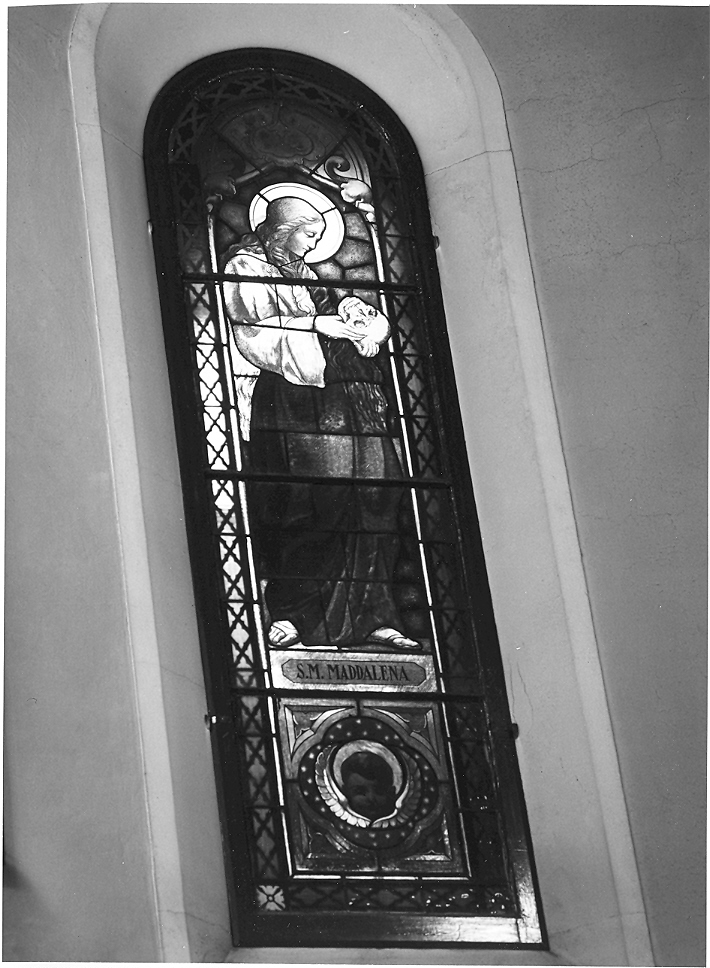 Santa Maria Maddalena (vetrata, elemento d'insieme) - bottega milanese (sec. XX)