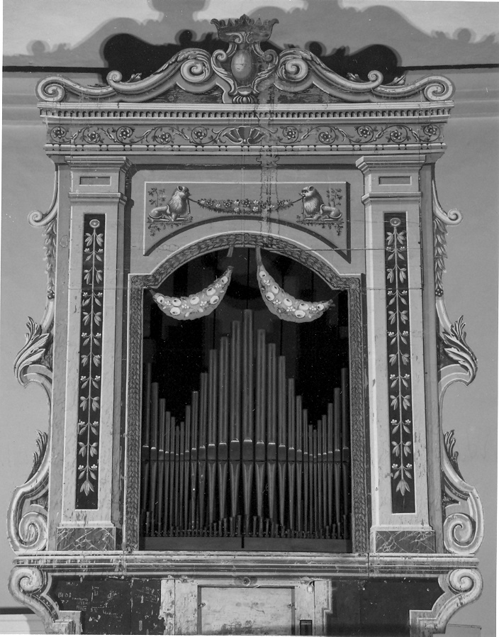 cassa d'organo - bottega marchigiana (fine/inizio secc. XVIII/ XIX)