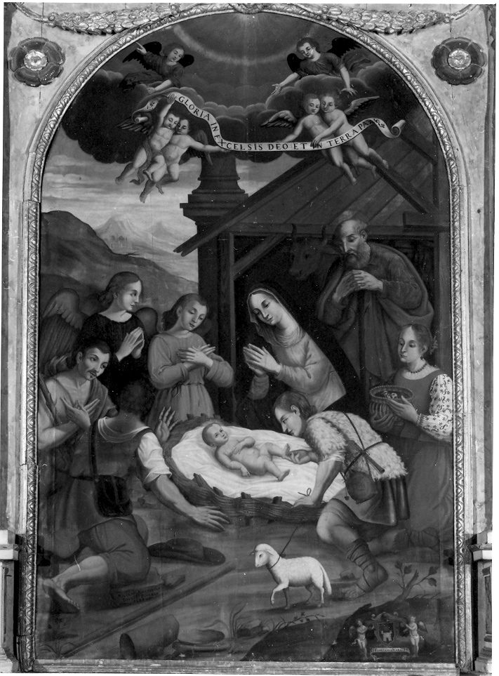 natività di Gesù (dipinto) di Amatore Nicola da Belvedere (sec. XVII)