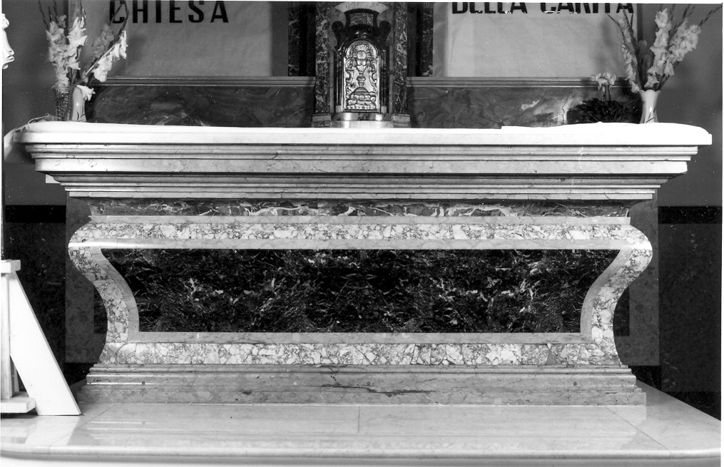mensa d'altare - bottega marchigiana (fine sec. XVII)