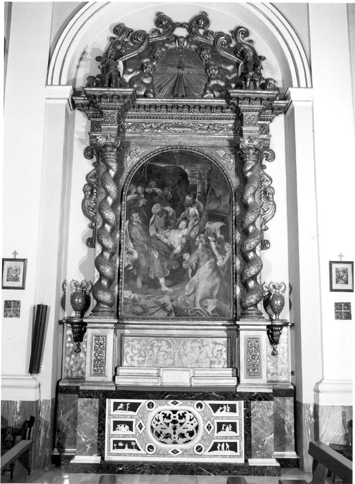 altare - bottega marchigiana (fine/inizio secc. XVII/ XVIII)