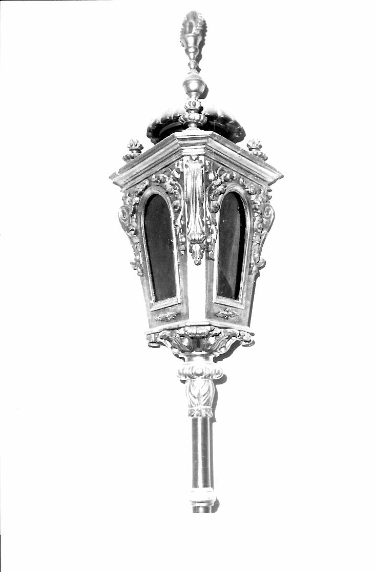 lanterna processionale, coppia - bottega marchigiana (inizio sec. XIX)