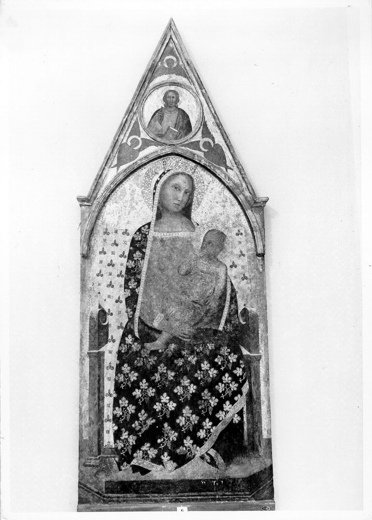 Madonna con Bambino in trono (dipinto) di Nuzi Allegretto (terzo quarto sec. XIV)