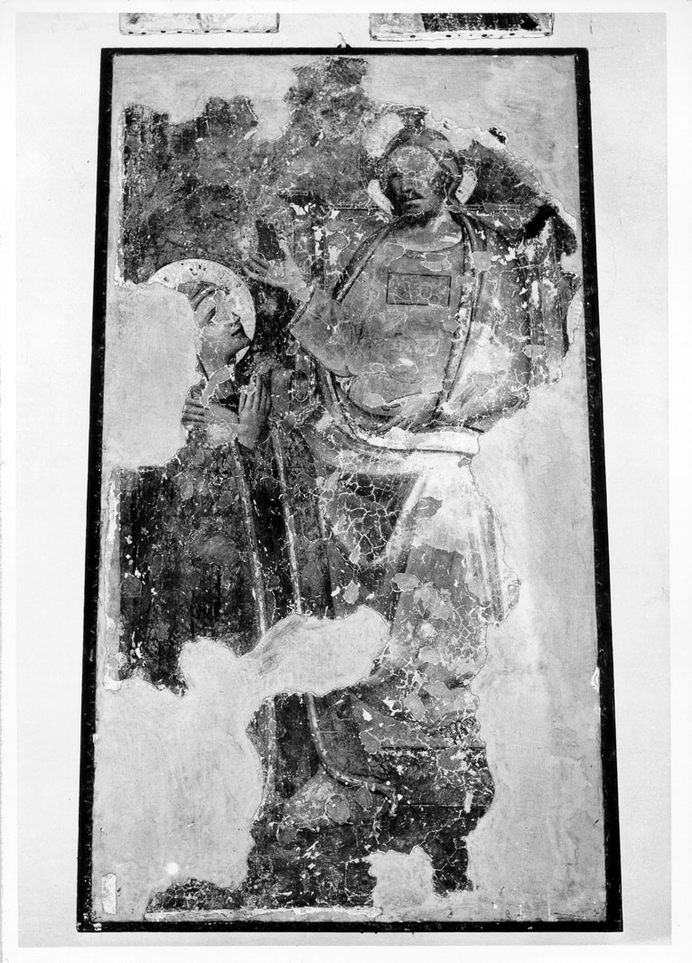 Cristo in trono con la Madonna (dipinto) di Nuzi Allegretto (bottega) (sec. XIV)