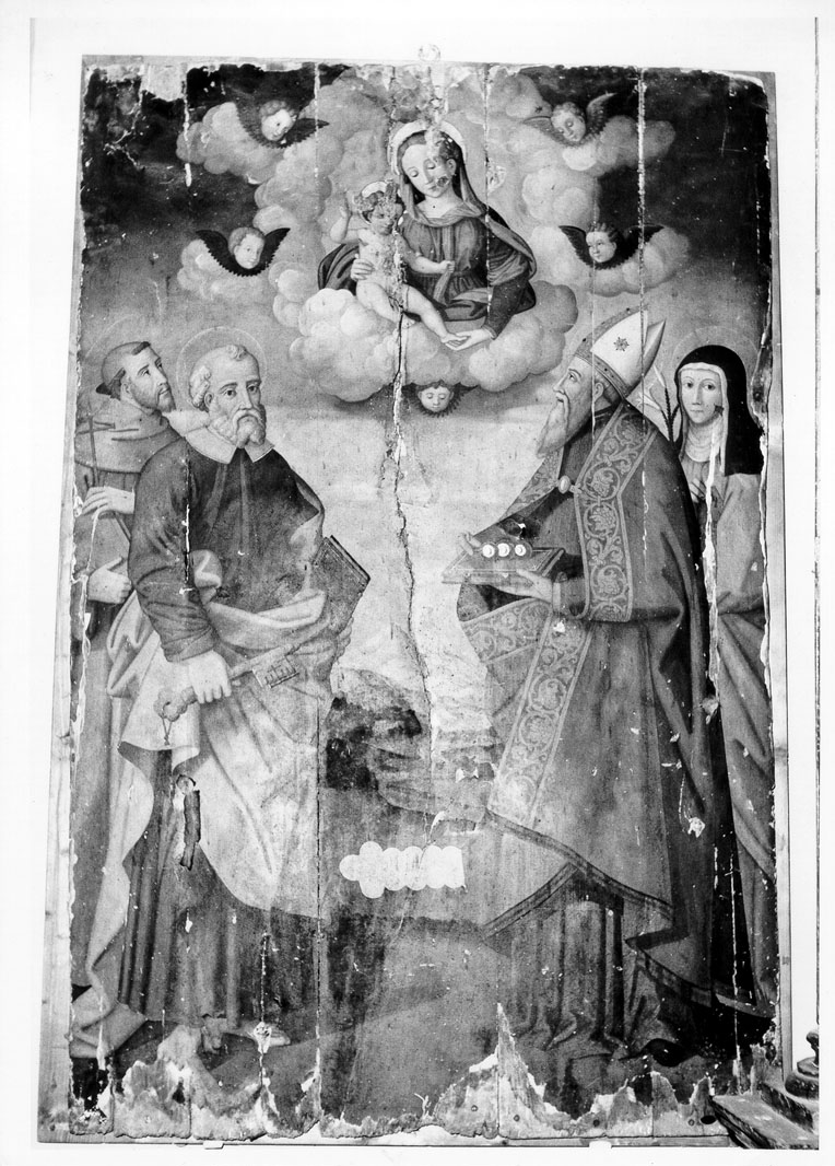 Madonna con Bambino e Santi (dipinto) - ambito marchigiano (seconda metà sec. XVI)