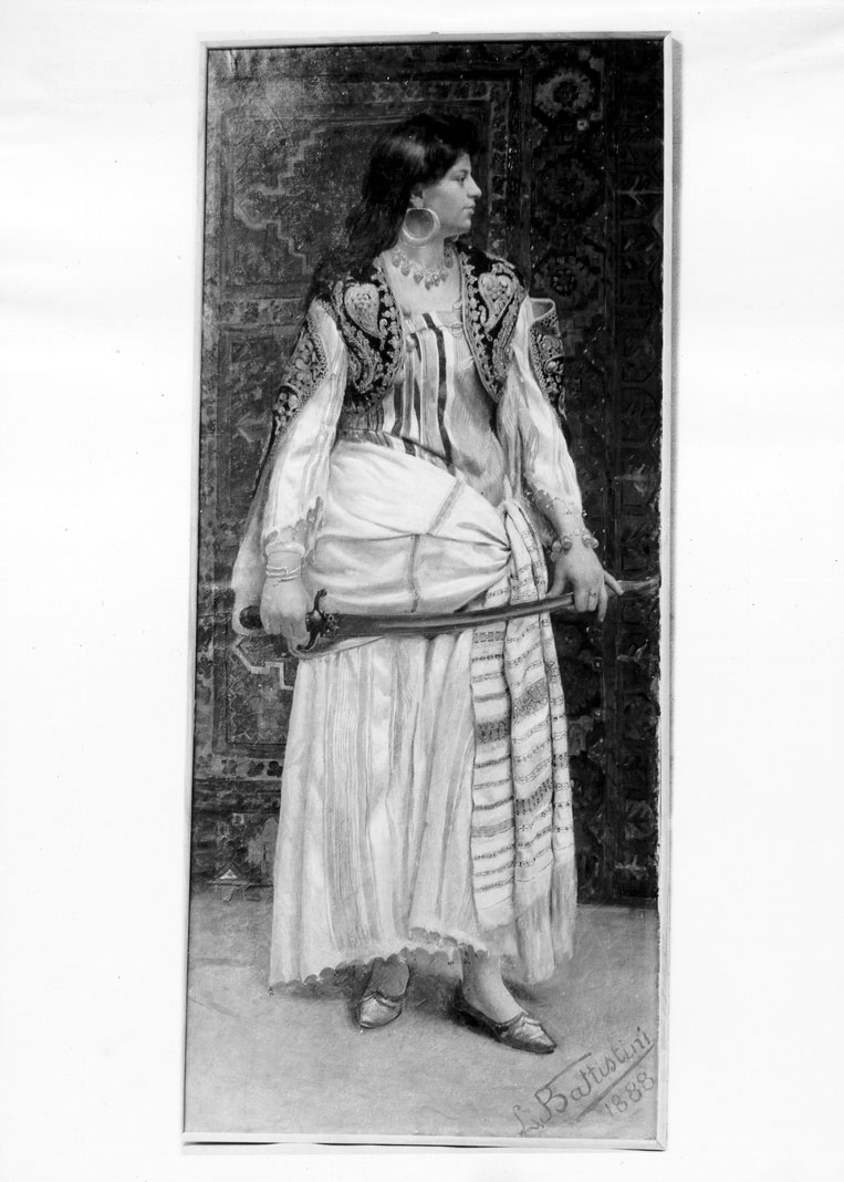 figura femminile (dipinto) di Battistini Leopoldo (sec. XIX)