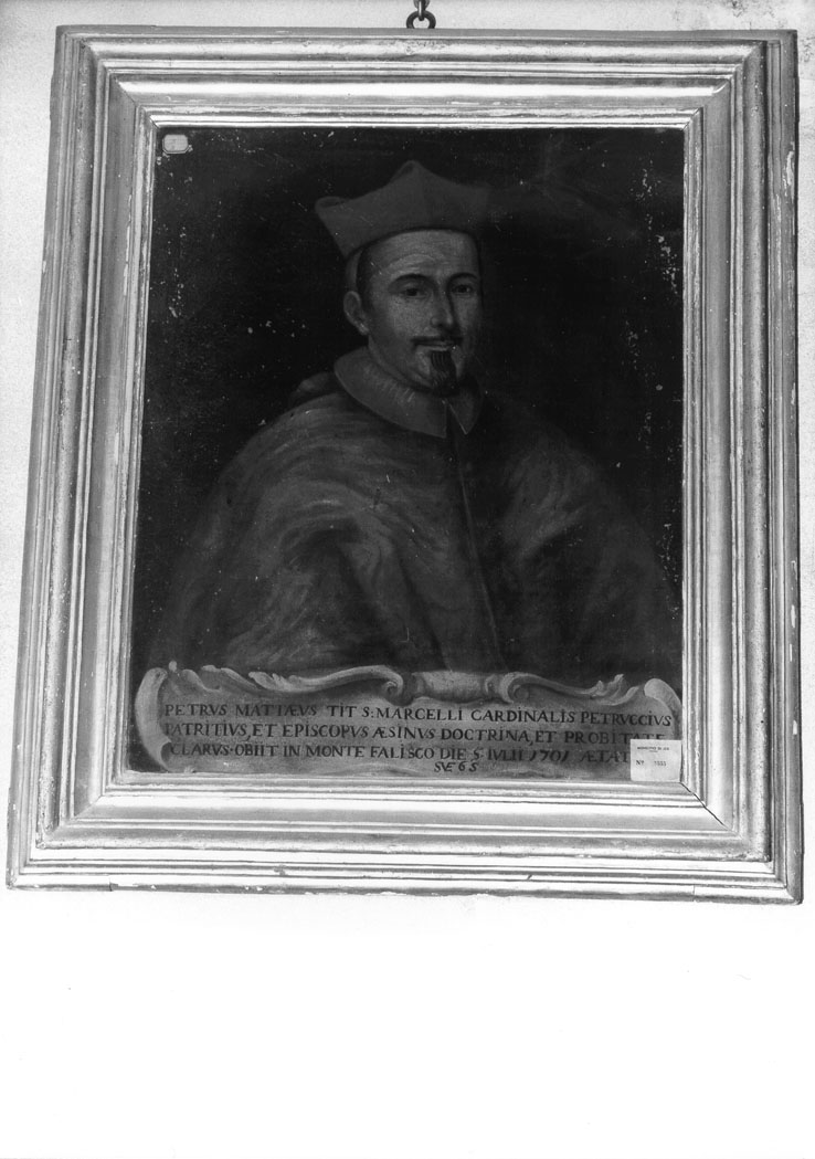 ritratto del cardinale Pier Matteo Petrucci (dipinto) - ambito marchigiano (prima metà sec. XVIII)