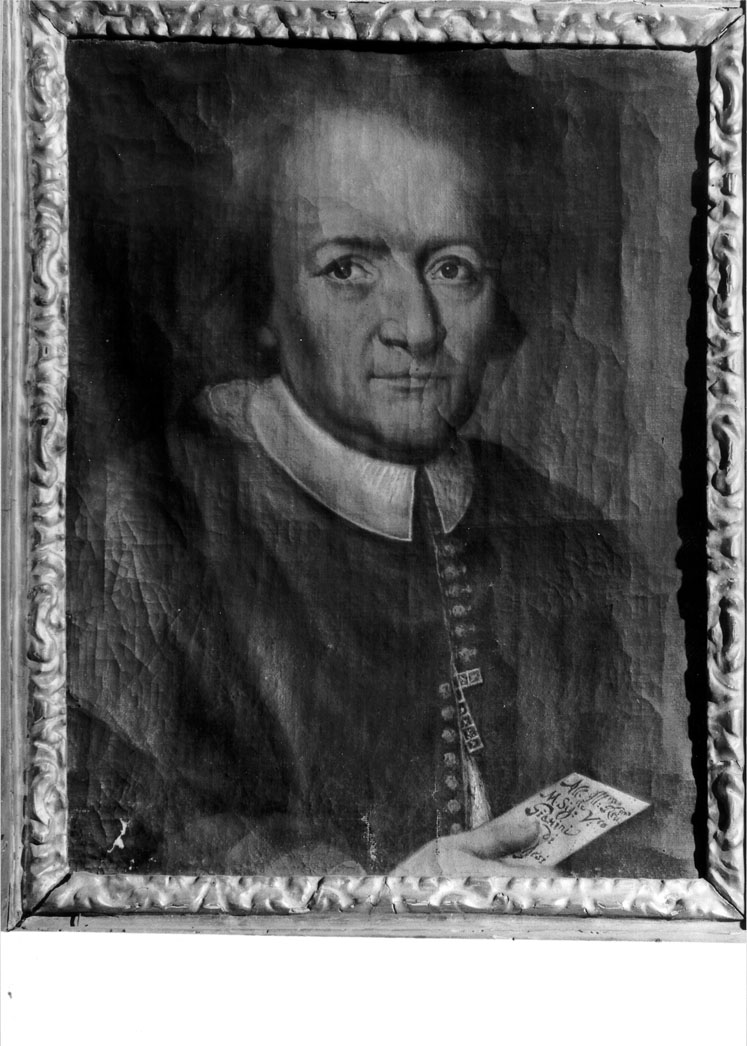 ritratto del vescovo Francesco Antonio Giattini (dipinto) - ambito marchigiano (sec. XVIII)