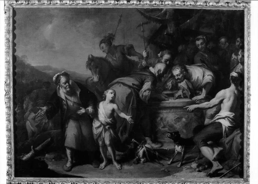 Giuseppe venduto dai fratelli (dipinto) di Bertucci Niccolò detto Nicola d'Ancona (attribuito) (sec. XVIII)