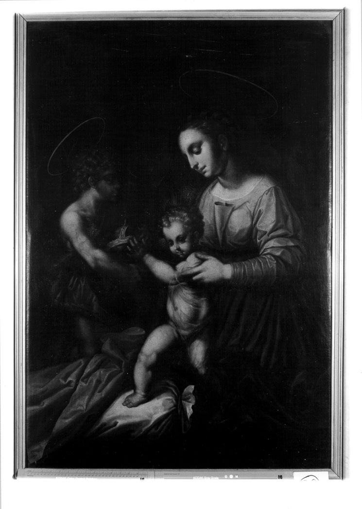 Madonna con Bambino e San Giovannino (dipinto) - ambito Italia centrale (fine/inizio secc. XVI/ XVII)