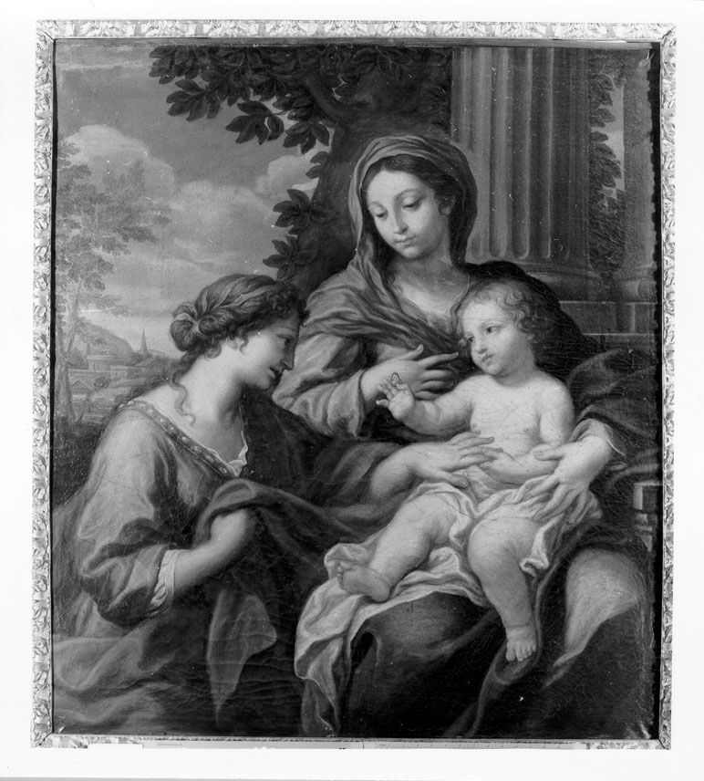 matrimonio mistico di Santa Caterina d'Alessandria (dipinto) di Ferri Ciro (attribuito) (seconda metà sec. XVII)