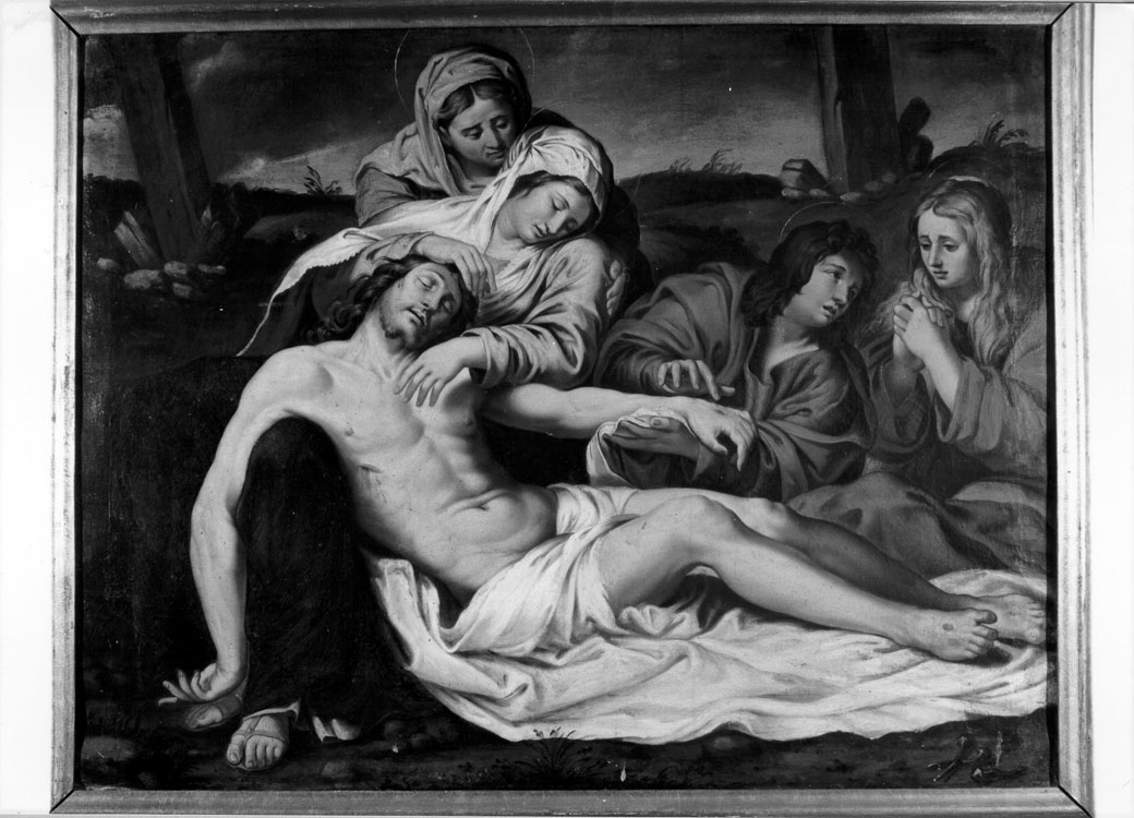 deposizione di Cristo dalla croce (dipinto) - ambito marchigiano (sec. XVII)