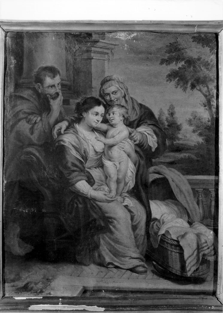 Sacra Famiglia con Sant'Anna (dipinto) - ambito marchigiano (fine/inizio secc. XVII/ XVIII)