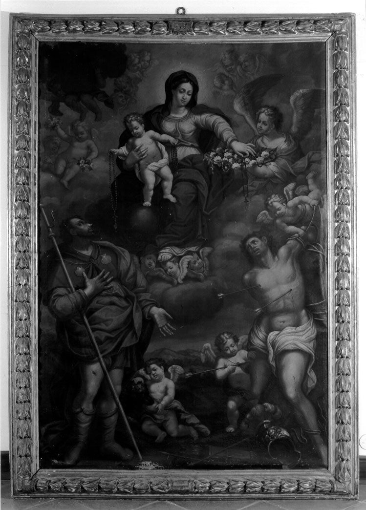 Madonna del Rosario (dipinto) - ambito marchigiano (metà sec. XVIII)