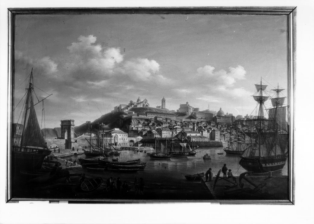 veduta di città (dipinto) di Mariotti Barnaba (attribuito) (sec. XIX)