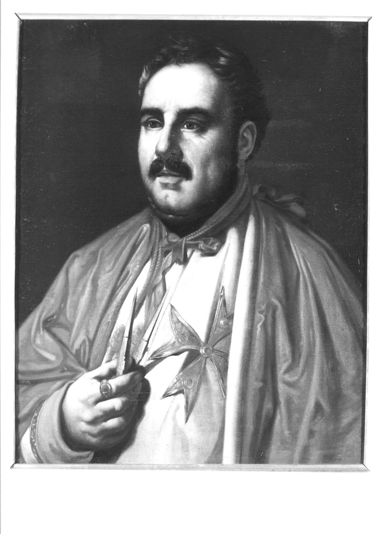 ritratto di Nicola Matas (dipinto) di Bezzuoli Giuseppe (attribuito) (sec. XIX)