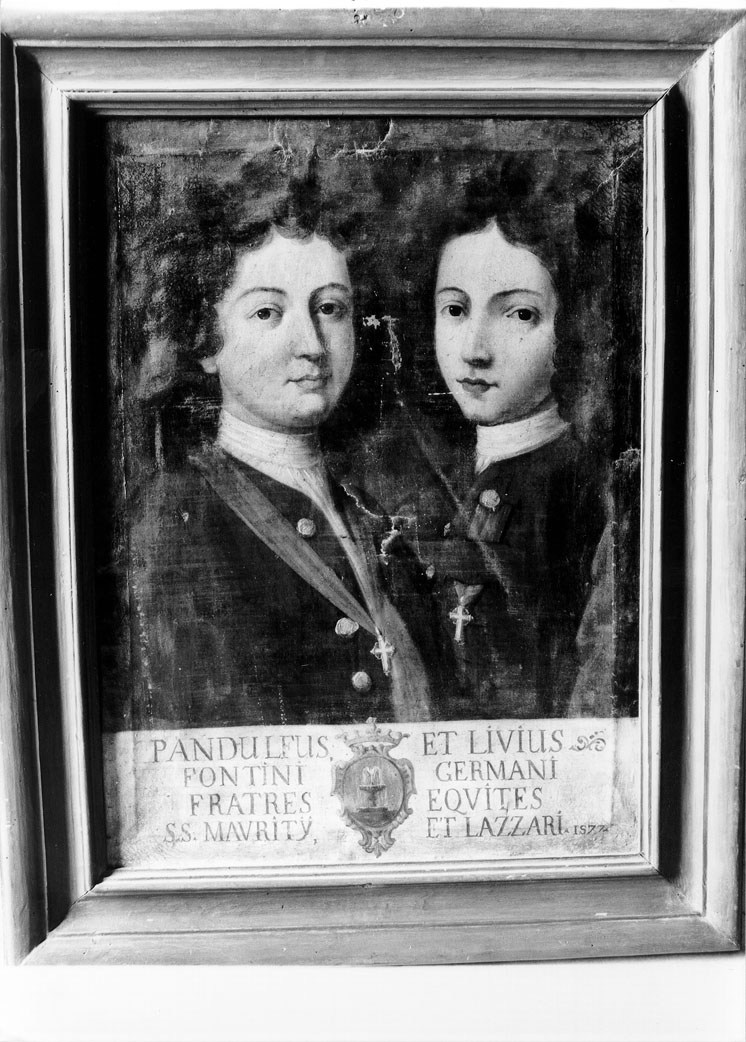 ritratto di Pandolfo e Livio Fontini (dipinto) - ambito marchigiano (seconda metà sec. XVIII)