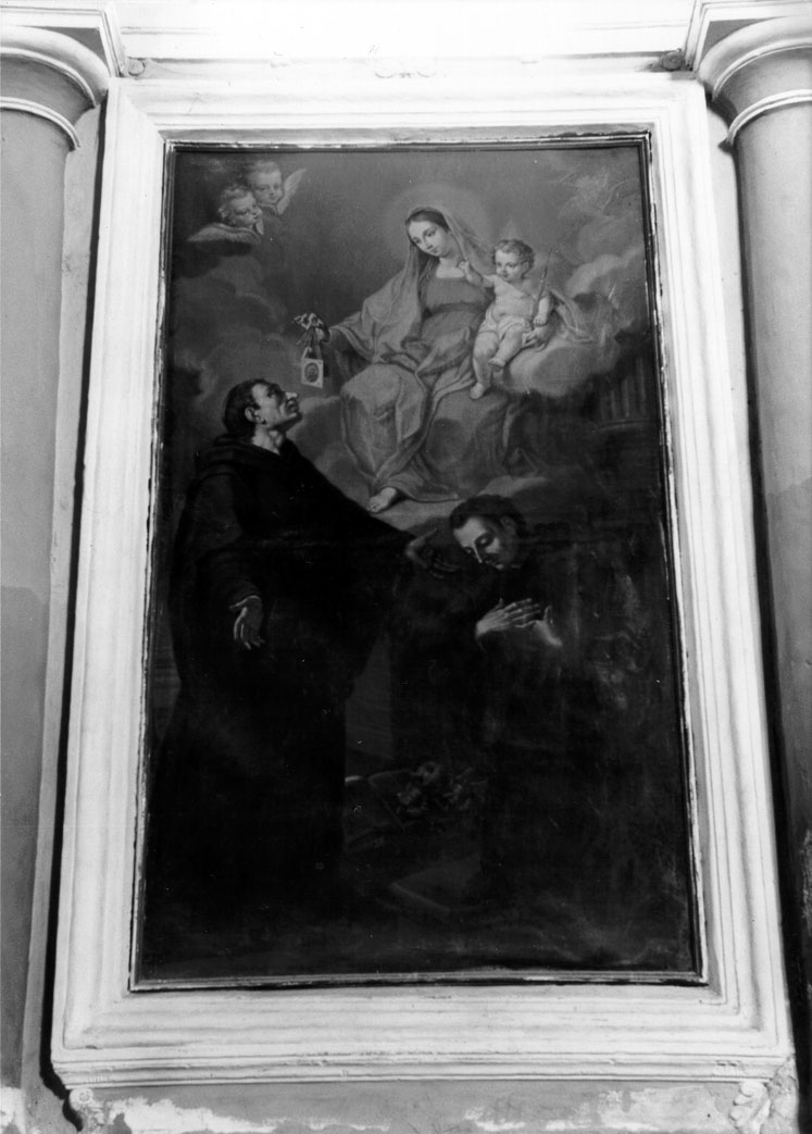Madonna del Carmelo e santi (dipinto) - ambito marchigiano (prima metà sec. XVIII)