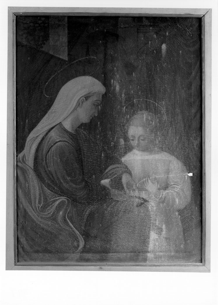 educazione di Maria Vergine (dipinto) - ambito marchigiano (sec. XIX)
