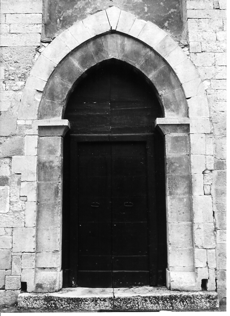 portale - a sesto acuto - bottega marchigiana (sec. XIV)