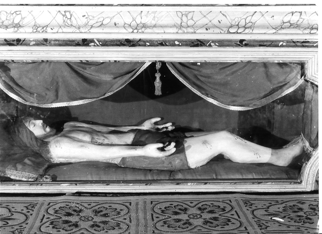 Cristo morto (statua) - bottega marchigiana (fine/inizio secc. XVIII/ XIX)