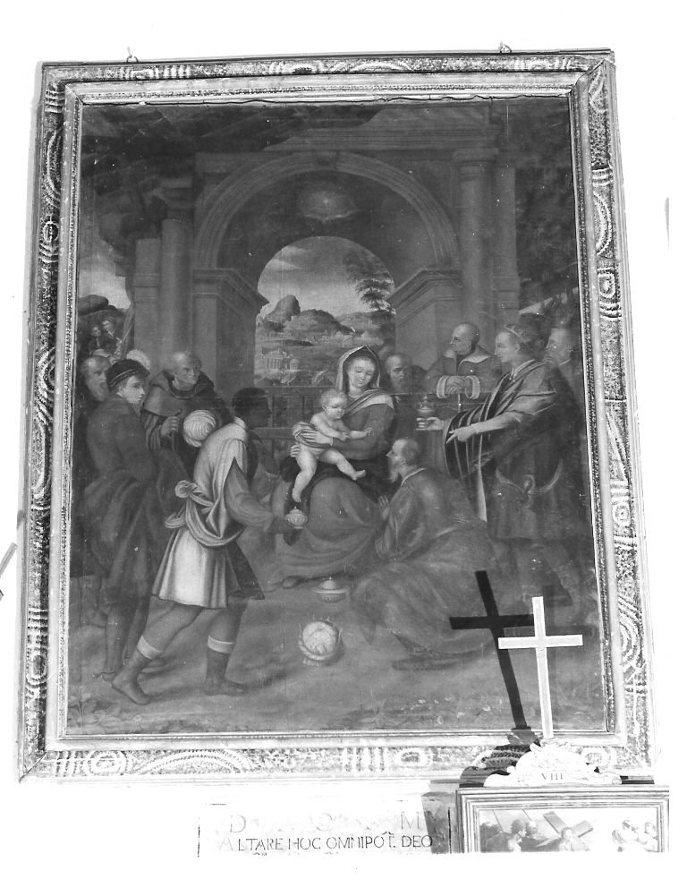 adorazione dei Re Magi (dipinto) - ambito marchigiano (seconda metà sec. XVI)